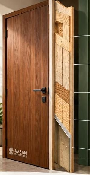 Pinewood Flush Door